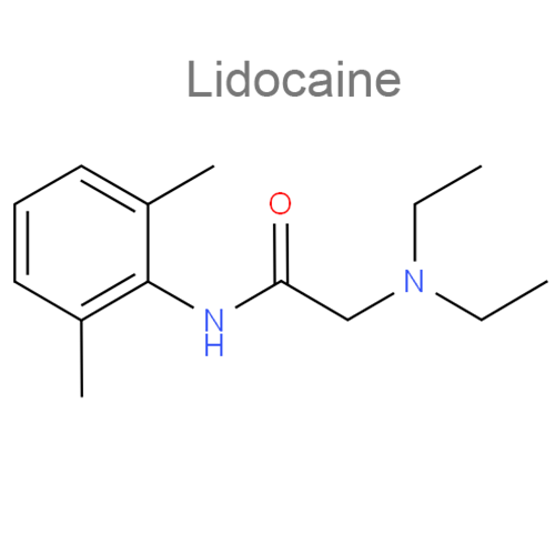 Структурная формула 2 Толперизон + Лидокаин