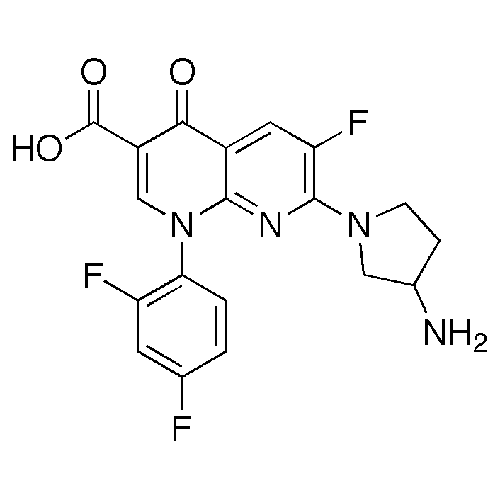 Структурная формула Тосуфлоксацин