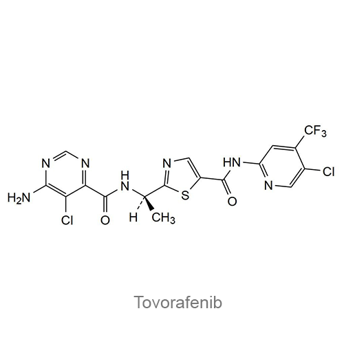 Структурная формула Товорафениб
