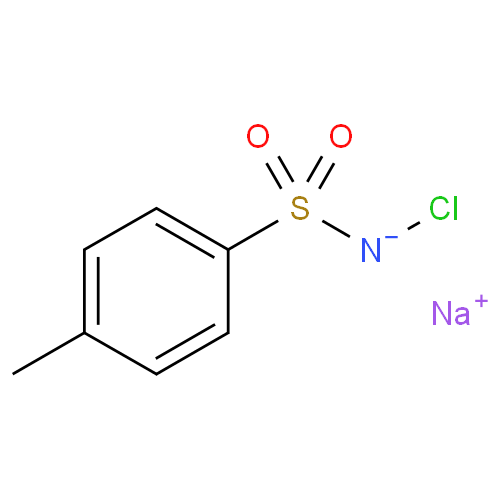 Структурная формула Тозилхлорамид натрия