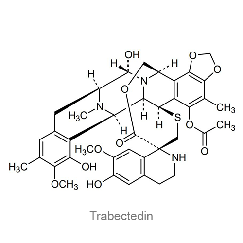 Структурная формула Трабектедин