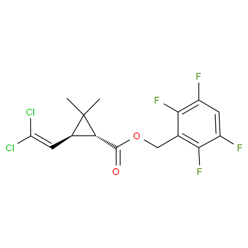 Трансфлутрин структурная формула
