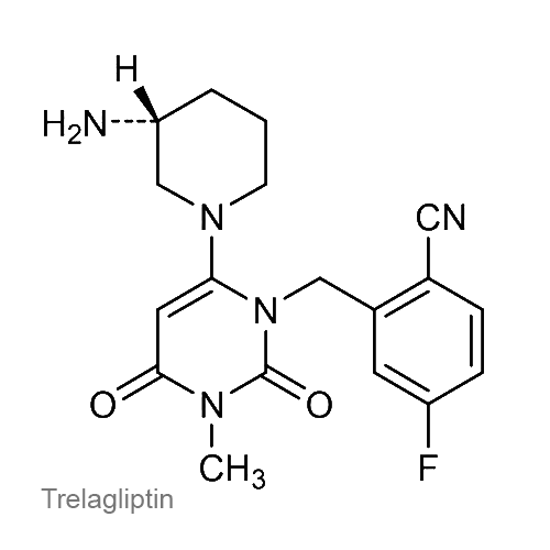 Структурная формула Трелаглиптин