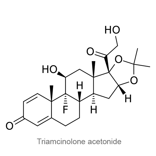 Триамцинолона ацетонид структурная формула