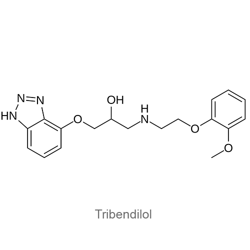 Структурная формула Трибендилол