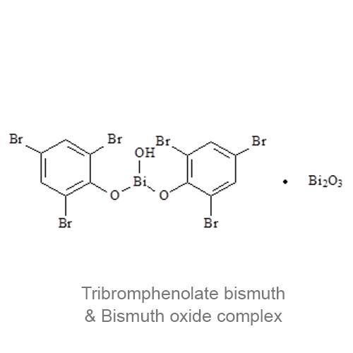 Трибромфенолята висмута и Висмута оксида комплекс структурная формула