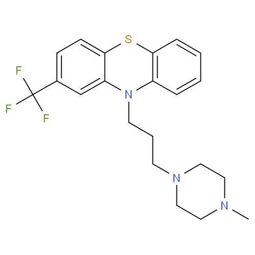 Трифлуоперазин структурная формула