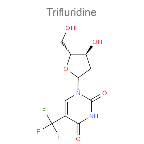 Трифлуридин + Типирацил структурная формула