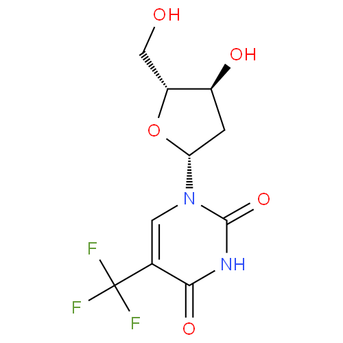 Трифлуридин структурная формула