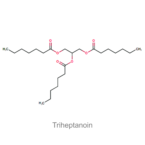 Структурная формула Тригептаноин