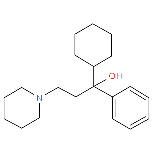 Структурная формула Тригексифенидил