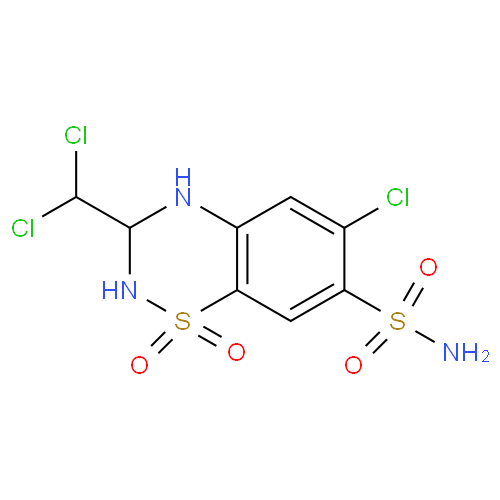 Трихлорметиазид структурная формула