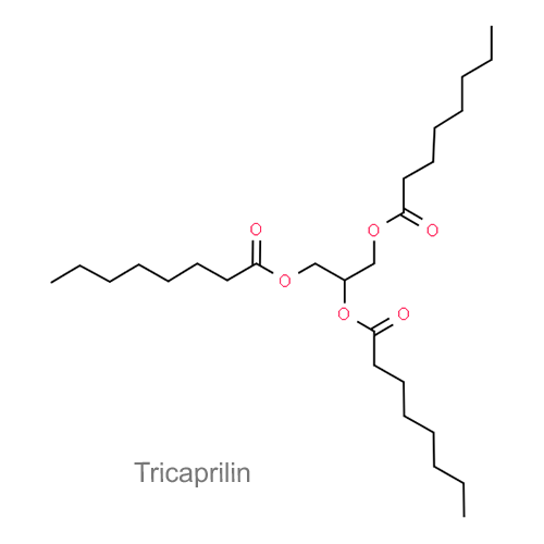 Трикаприлин структурная формула