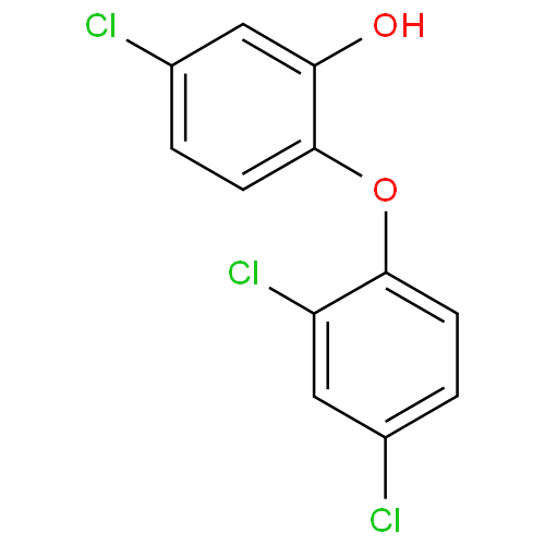 Триклозан структурная формула