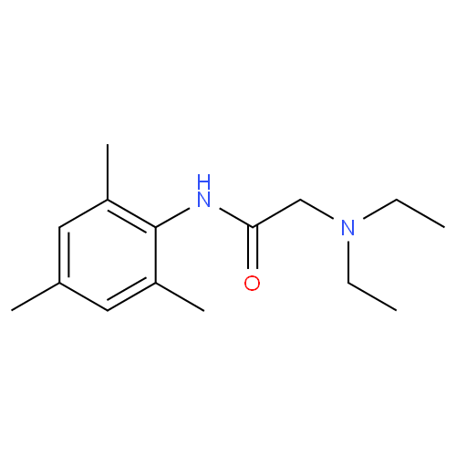 Структурная формула Тримекаин