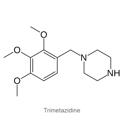 Структурная формула Триметазидин