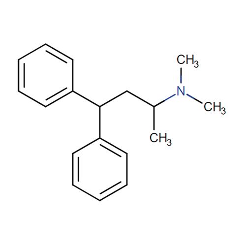 Триметилдифенилпропиламин структурная формула