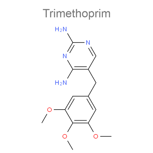 Триметоприм + Полимиксин B структурная формула