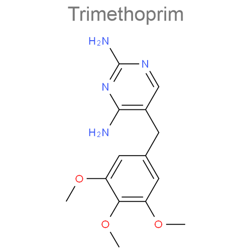 Триметоприм + Сульфадиазин структурная формула