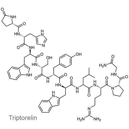 Трипторелин структурная формула