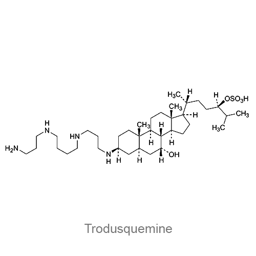 Структурная формула Тродусквемин