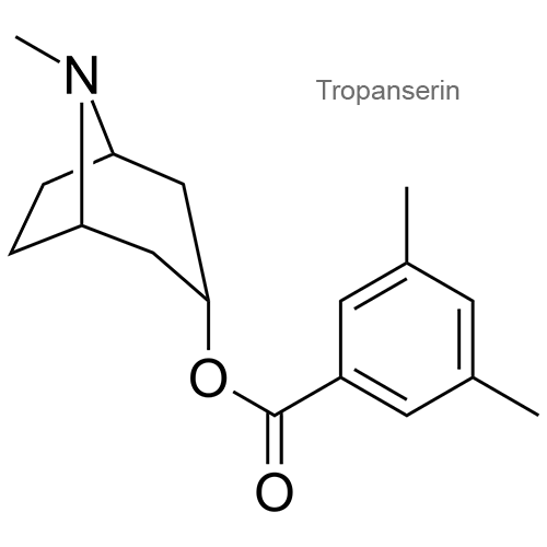 Структурная формула Тропансерин