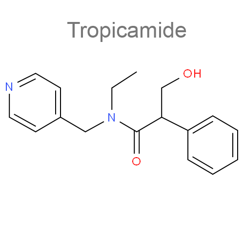 Структурная формула Тропикамид + Фенилэфрин