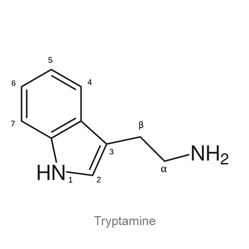 Триптамин структурная формула