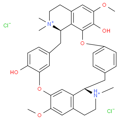 Тубокурарина хлорид структурная формула