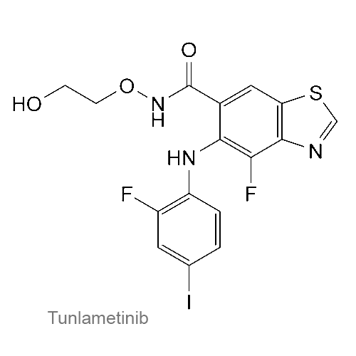 Структурная формула Тунламетиниб