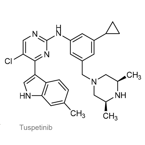 Структурная формула Туспетиниб