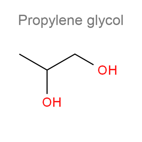 Структурная формула 2 Уксусная кислота + Пропиленгликоль + Гидрокортизон