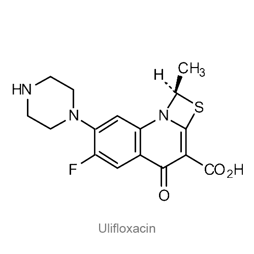 Структурная формула Улифлоксацин