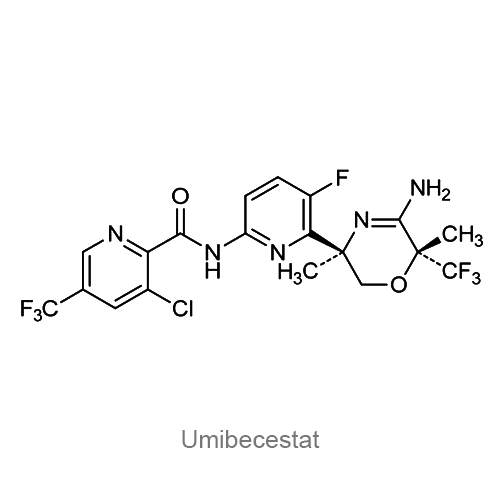 Структурная формула Умибецестат