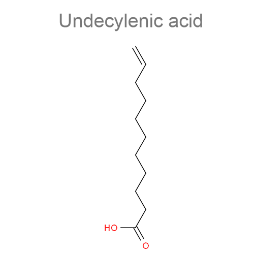 Структурная формула Ундециленовая кислота + Ундециленат цинка