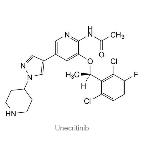 Унекритиниб структурная формула