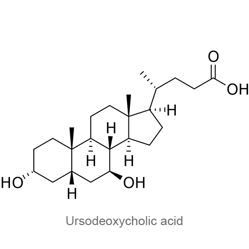 Структурная формула Урсодезоксихолевая кислота
