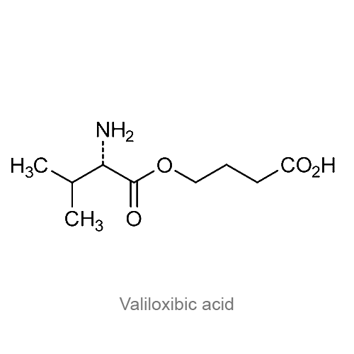 Валилоксибиновая кислота структурная формула