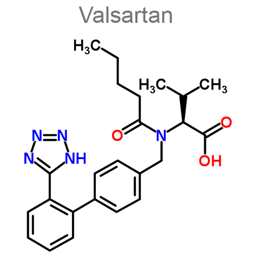 Валсартан + Сакубитрил структурная формула
