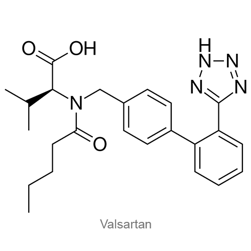 Валсартан структурная формула