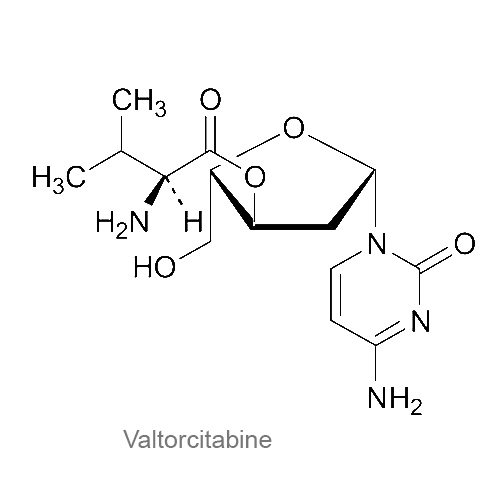 Валторцитабин структурная формула