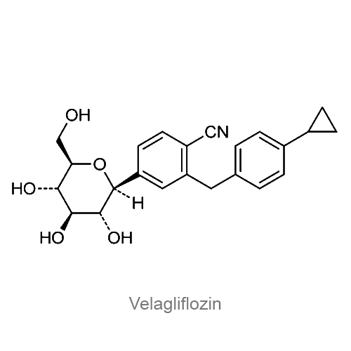 Структурная формула Велаглифлозин