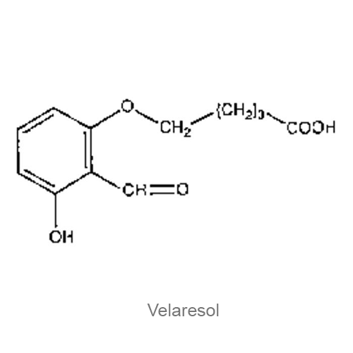 Структурная формула Веларезол