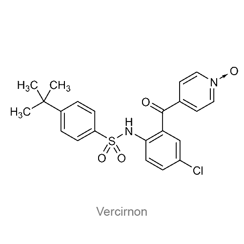 Структурная формула Верцирнон