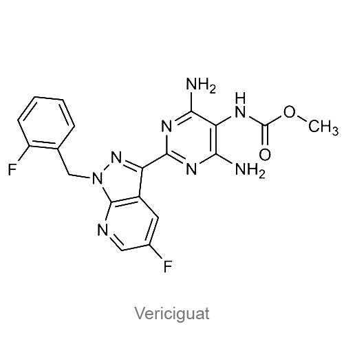 Структурная формула Верицигуат