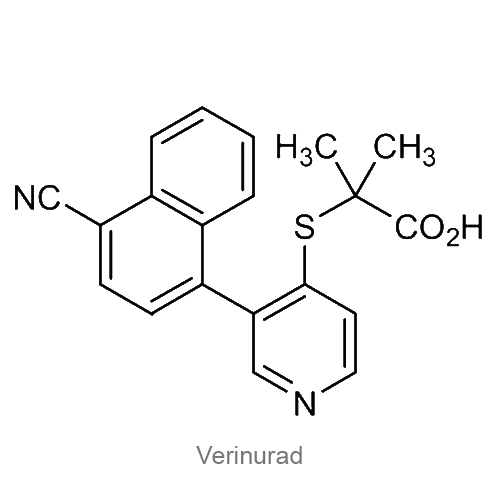Структурная формула Веринурад