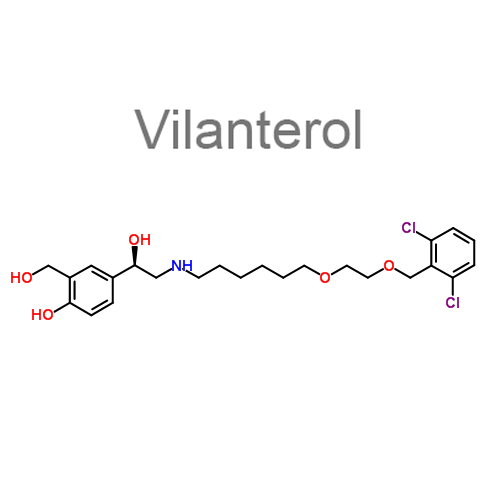 Структурная формула Вилантерол + Умеклидиния бромид