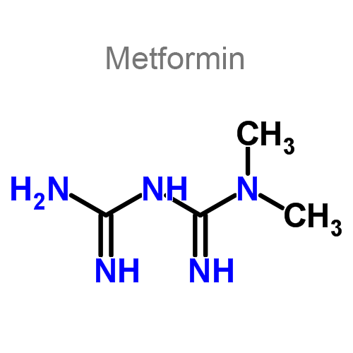 Структурная формула 2 Вилдаглиптин + Метформин