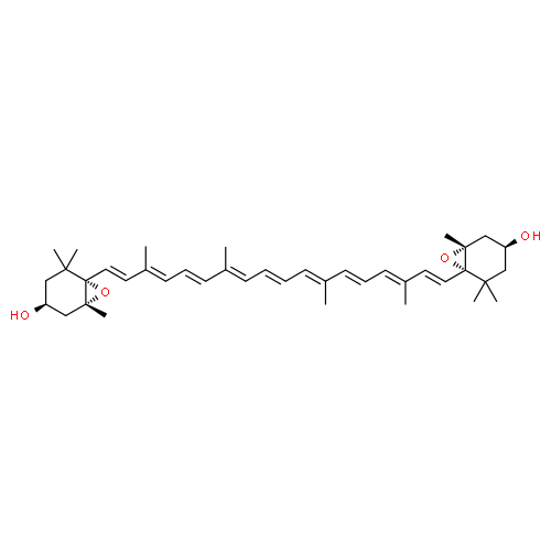 Виолоксантин структурная формула