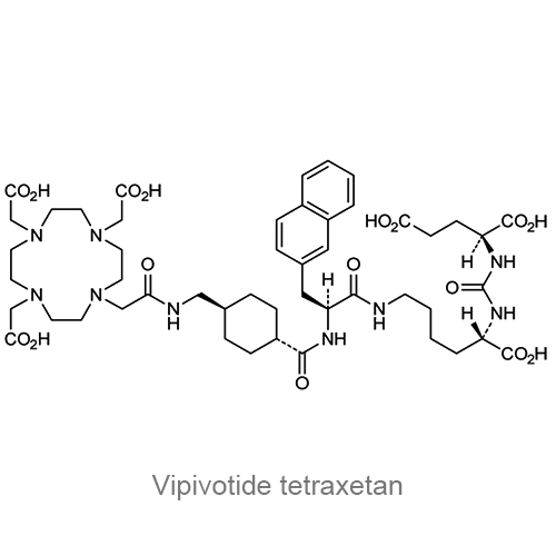 Структурная формула Випивотид тетраксетан